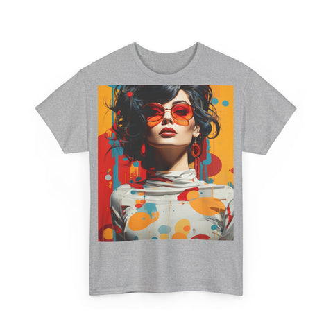 Vibrant Urban Elegance - Unisex Heavy Cotton Tee