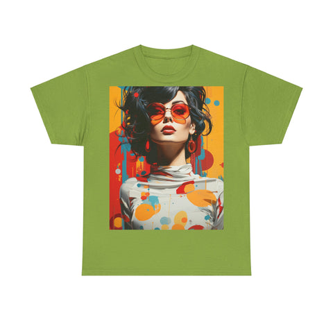 Vibrant Urban Elegance - Unisex Heavy Cotton Tee