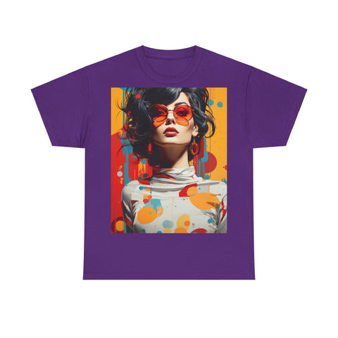 Vibrant Urban Elegance - Unisex Heavy Cotton Tee
