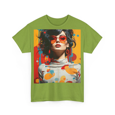 Vibrant Urban Elegance - Unisex Heavy Cotton Tee