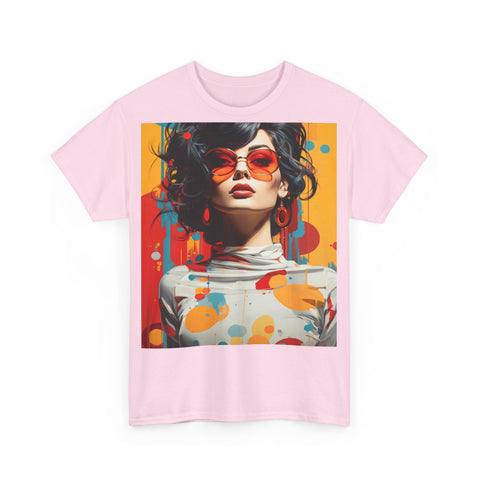 Vibrant Urban Elegance - Unisex Heavy Cotton Tee