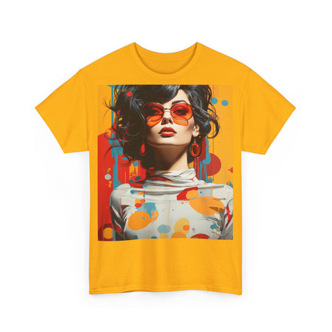 Vibrant Urban Elegance - Unisex Heavy Cotton Tee
