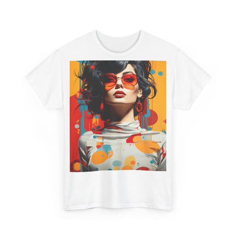 Vibrant Urban Elegance - Unisex Heavy Cotton Tee