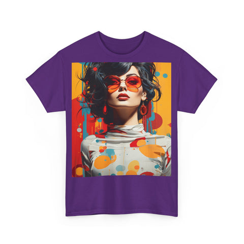 Vibrant Urban Elegance - Unisex Heavy Cotton Tee