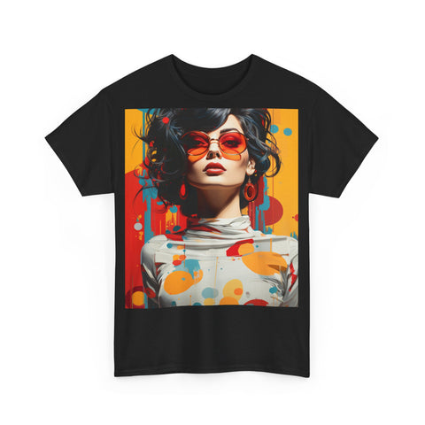 Vibrant Urban Elegance - Unisex Heavy Cotton Tee