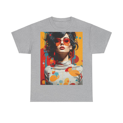 Vibrant Urban Elegance - Unisex Heavy Cotton Tee