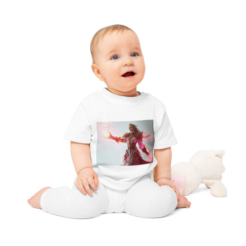 Crimson Elemental Majesty - Baby Organic T-Shirt - Globera