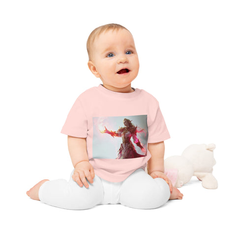 Crimson Elemental Majesty - Baby Organic T-Shirt - Globera