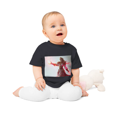 Crimson Elemental Majesty - Baby Organic T-Shirt - Globera