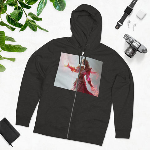 Crimson Elemental Majesty - Men's Cultivator Zip Hoodie - Globera