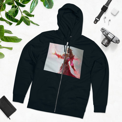 Crimson Elemental Majesty - Men's Cultivator Zip Hoodie - Globera