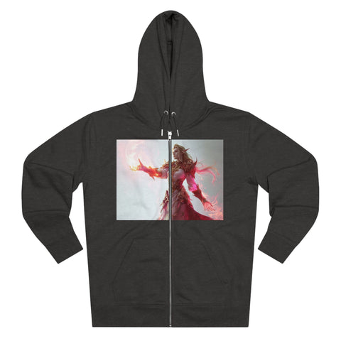 Crimson Elemental Majesty - Men's Cultivator Zip Hoodie - Globera