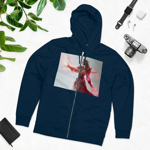 Crimson Elemental Majesty - Men's Cultivator Zip Hoodie - Globera