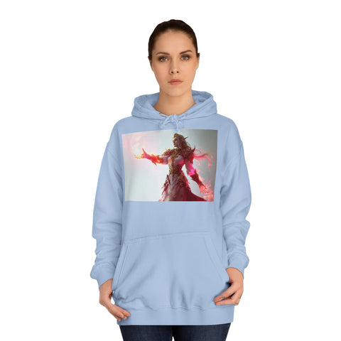 Crimson Elemental Majesty - Unisex College Hoodie - Globera