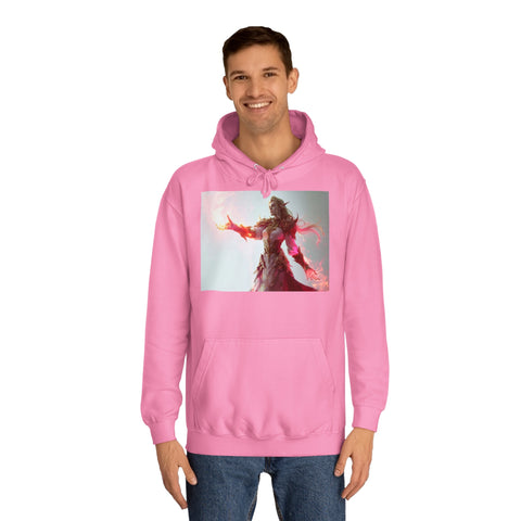 Crimson Elemental Majesty - Unisex College Hoodie - Globera