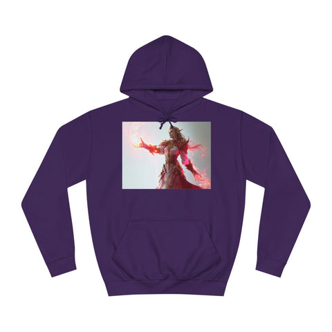 Crimson Elemental Majesty - Unisex College Hoodie - Globera