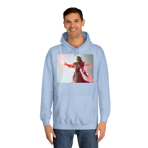 Crimson Elemental Majesty - Unisex College Hoodie - Globera