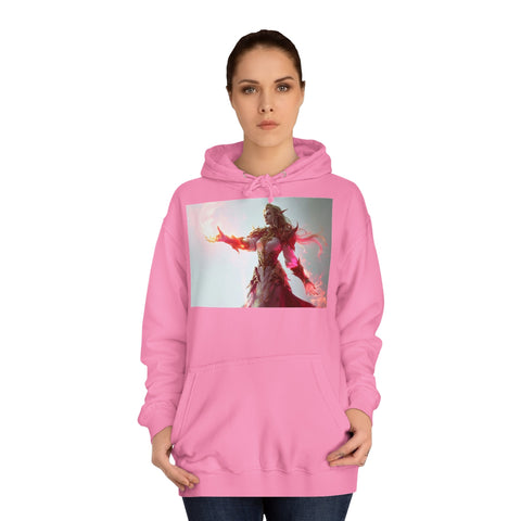 Crimson Elemental Majesty - Unisex College Hoodie - Globera