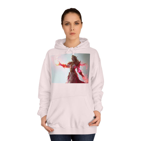 Crimson Elemental Majesty - Unisex College Hoodie - Globera