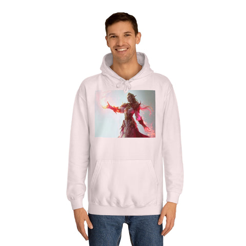 Crimson Elemental Majesty - Unisex College Hoodie - Globera
