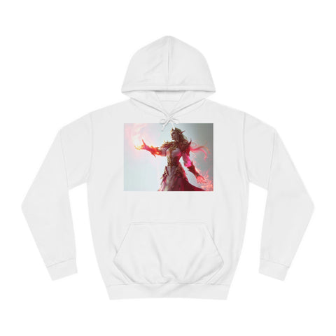 Crimson Elemental Majesty - Unisex College Hoodie - Globera