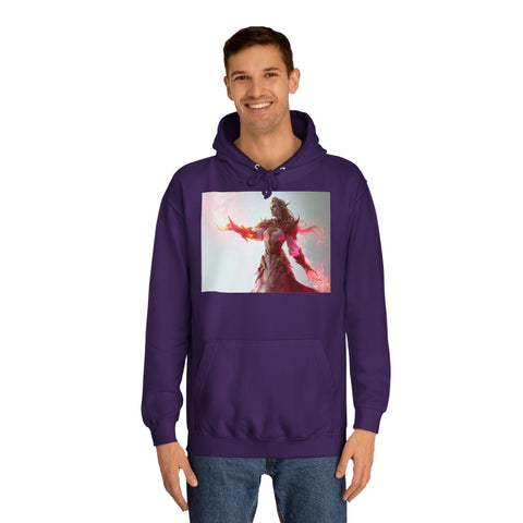 Crimson Elemental Majesty - Unisex College Hoodie - Globera