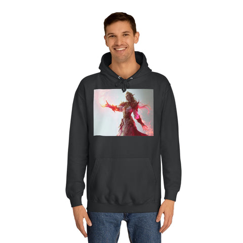 Crimson Elemental Majesty - Unisex College Hoodie - Globera