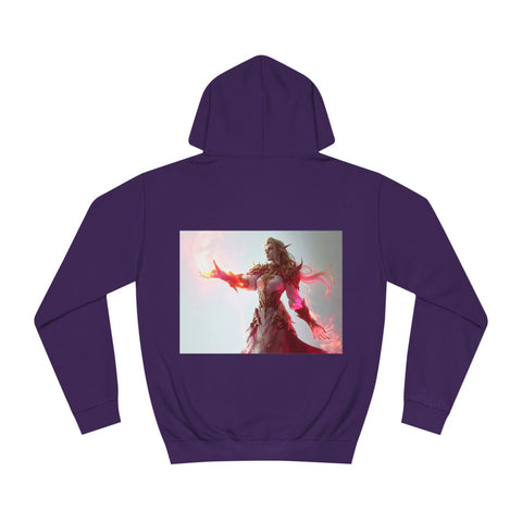 Crimson Elemental Majesty - Unisex College Hoodie - Globera