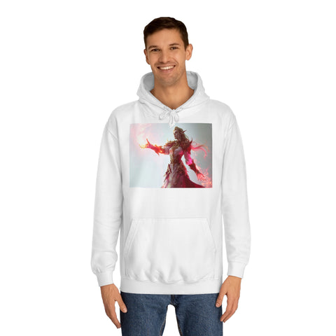 Crimson Elemental Majesty - Unisex College Hoodie - Globera