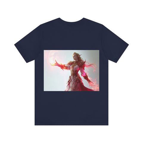 Crimson Elemental Majesty - Unisex Jersey Short Sleeve Tee - Globera