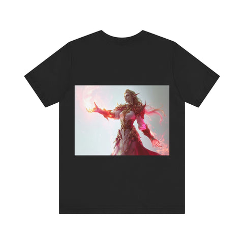 Crimson Elemental Majesty - Unisex Jersey Short Sleeve Tee - Globera