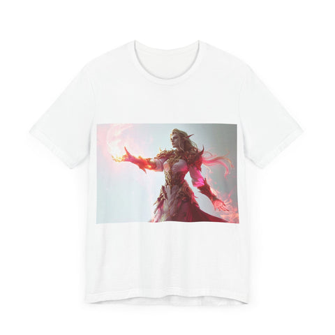 Crimson Elemental Majesty - Unisex Jersey Short Sleeve Tee - Globera