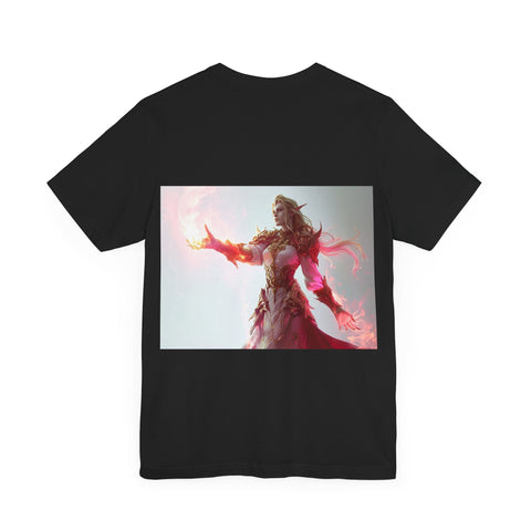Crimson Elemental Majesty - Unisex Jersey Short Sleeve Tee - Globera
