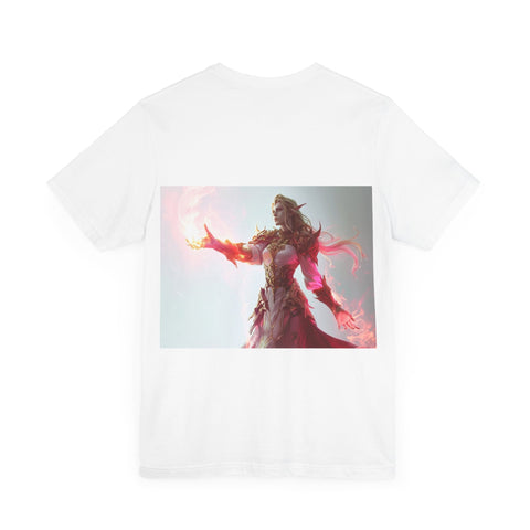Crimson Elemental Majesty - Unisex Jersey Short Sleeve Tee - Globera