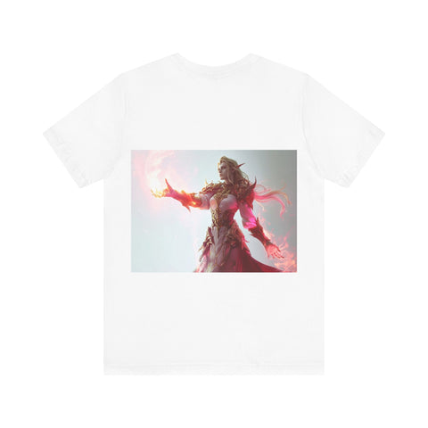 Crimson Elemental Majesty - Unisex Jersey Short Sleeve Tee - Globera
