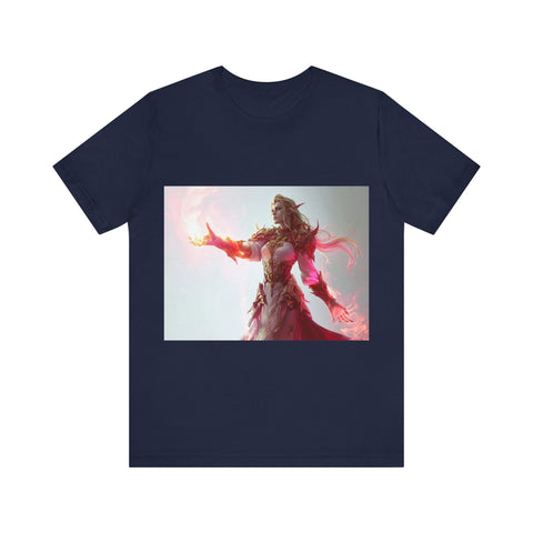 Crimson Elemental Majesty - Unisex Jersey Short Sleeve Tee - Globera