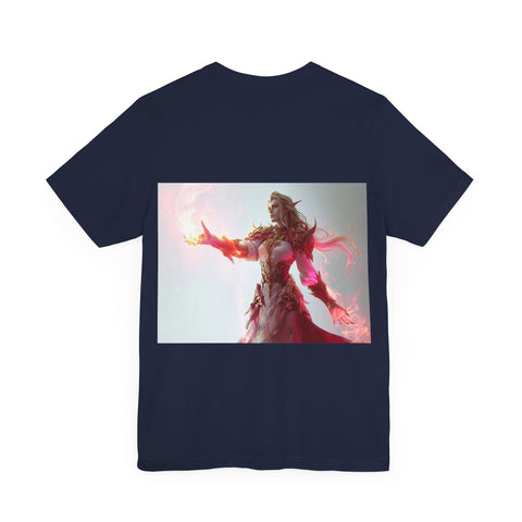 Crimson Elemental Majesty - Unisex Jersey Short Sleeve Tee - Globera