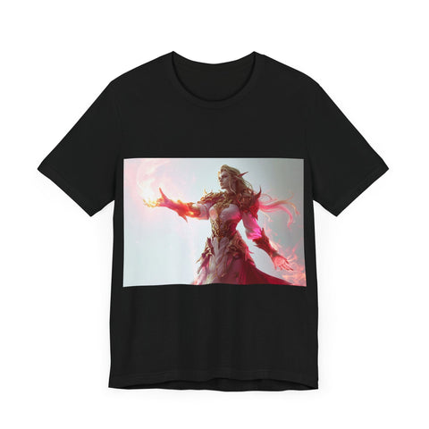 Crimson Elemental Majesty - Unisex Jersey Short Sleeve Tee - Globera