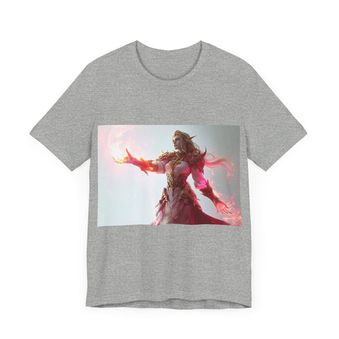 Crimson Elemental Majesty - Unisex Jersey Short Sleeve Tee - Globera