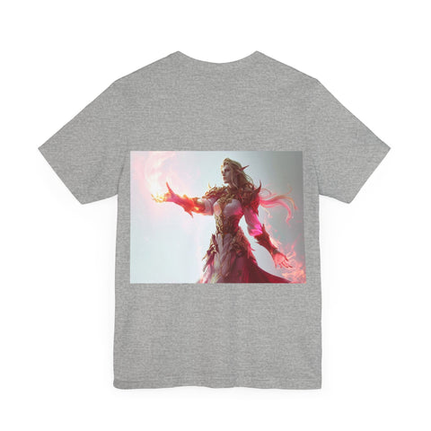 Crimson Elemental Majesty - Unisex Jersey Short Sleeve Tee - Globera