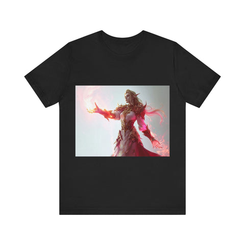 Crimson Elemental Majesty - Unisex Jersey Short Sleeve Tee - Globera