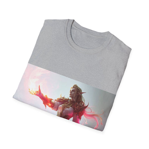 Crimson Elemental Majesty - Unisex Softstyle T-Shirt - Globera