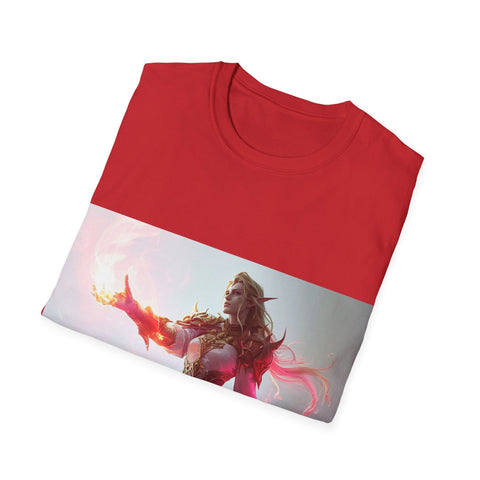 Crimson Elemental Majesty - Unisex Softstyle T-Shirt - Globera