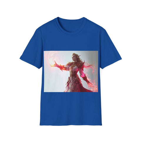 Crimson Elemental Majesty - Unisex Softstyle T-Shirt - Globera