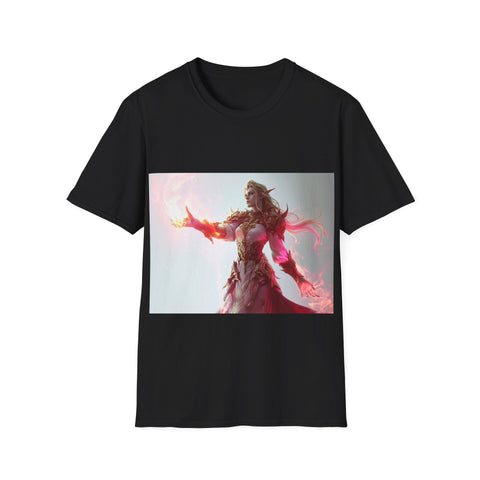 Crimson Elemental Majesty - Unisex Softstyle T-Shirt - Globera