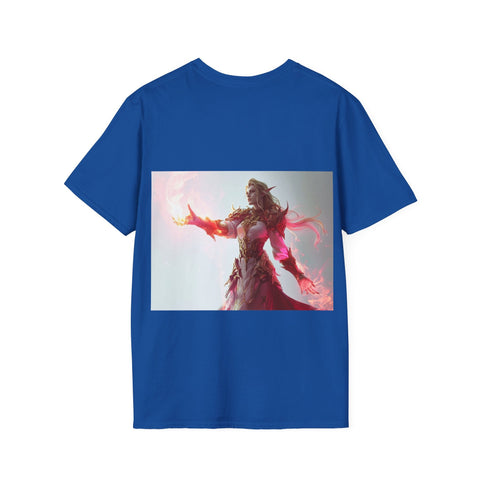 Crimson Elemental Majesty - Unisex Softstyle T-Shirt - Globera