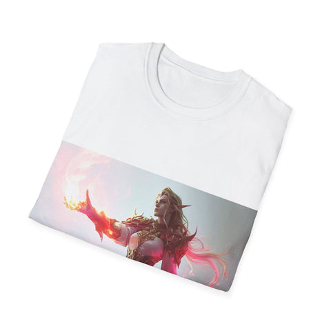 Crimson Elemental Majesty - Unisex Softstyle T-Shirt - Globera