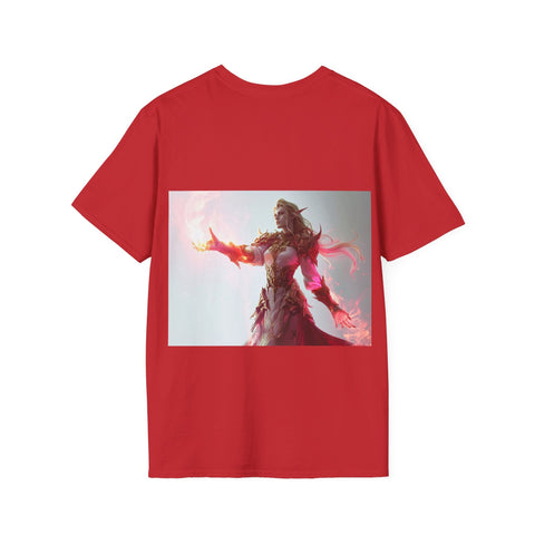 Crimson Elemental Majesty - Unisex Softstyle T-Shirt - Globera