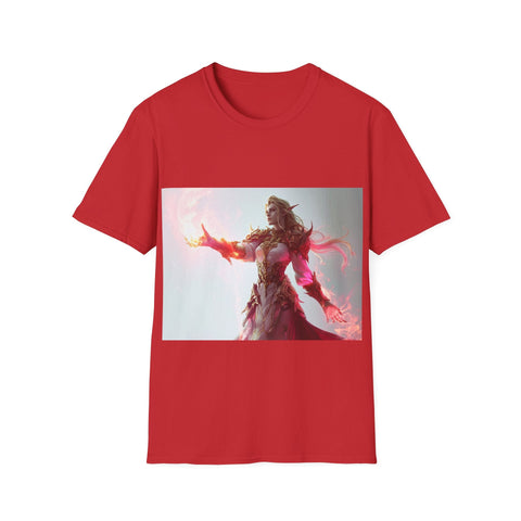 Crimson Elemental Majesty - Unisex Softstyle T-Shirt - Globera