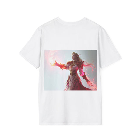 Crimson Elemental Majesty - Unisex Softstyle T-Shirt - Globera